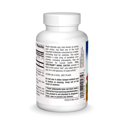 Planetary Herbals Full Spectrum Nopal Cactus 1000mg Prickly Pear Cactus Antioxidant - 100% Natural - 60 Tablets