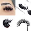 Laflare 3D False Eyelashes Russian Max Volume Strip Lashes | Fluffy, Wispy, Lightweight | Faux Mink Eyelashes Extension C Curl Wispy Handmade Soft Reusable 3 Packs Value Combo. (FCM01X3C)