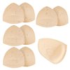 SERMICLE Waterproof Swimsuit Bra Pad Inserts 4 Pairs, Push up Bra Pads Sewn Padded for Bikini Sports Bra A/B or C/D,D/E Cup (A/B Cup, Waterproof Beige)