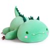 SNOWOLF Cute Dinosaur Plush Pillow Soft Dino Stuffed Animal Kawaii Plushie Toy Hugging Pillow Great Gift for Kids and Adult Birthday Christmas Valentines Day, 12",Green