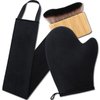 3 in 1 Self Tanning Mitt Self Tanner Mitt Applicator Kit, Self Tanning Brush for Self Tan Brush Back Tanning Applicator Tanning Glove for Self Tan Mitt Kabuki Body Brush Self Tanner Back Applicator