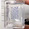 Maniology Ice Cube Clear Rectangular Stamper with Scraper Card, Essential Nail Stamping Tools