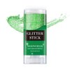 Green Face Glitter Stick,Holographic Sequins Paint Sparkling Body Glitter Gel Makeup for Women. (Green face Glitter Stick)