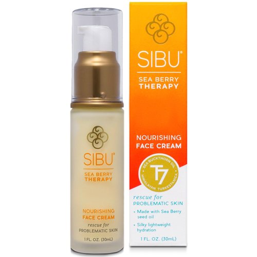 sibu Sea Buckthorn Nourishing Face Cream (1oz), Lightweight and Hydrating Face Cream – Amazing for Sensitive Skin, Breakouts, & Irritation