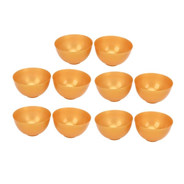 10PCS Silicone Facial Mask Mixing Bowl, High Hardness Face Mask Mixing Bowl Set, Mud Mask Family or Beauty Practitioners Mask Bowl, Spa Face Mask Mixing Tool for Home Salon
