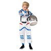Spooktacular Creations Halloween Child Unisex White black details Astronaut Costume for Party Favors (Medium (8-10yr))