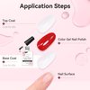 Makartt Extra Strong Base Coat Nail Polish, 15ml Long-Lasting Gel Base Coat Nail Gule for Nail Charms Press on Nails Soak Off LED Lamp UV Gel Base Coat Clear Foundation for DIY Home Gift for Women