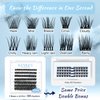 Lash Clusters 84 Pcs Cluster Lashes Individual Lashes DIY Lash Extension Lashes That Look Like Extensions Wispy Lashes Eyelash Clusters Thin Band & Soft (Cirrus 3D-Fluffy,D-8-16mix)