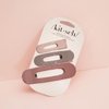 Kitsch 3pc (Terracotta) Flat Hair Clips for Women, Recycled Lay Flat Claw Clips for Thick Hair, Flat Hair Claw Clips,Flat Claw Clips for Thin Hair, Flat Clips for Hair, Hair Accessories for Girls