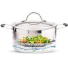 Steamer Basket Stainless Steel Vegetable Steamer Basket Folding Steamer Insert for Veggie Fish Seafood Cooking, Expandable to Fit Various Size Pot (7.1" to 11")