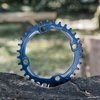 Funn Solo Narrow Wide Chainring for 9 10 11 12 Speed Chain, Fits 104mm BCD Interface Crankset, Single Speed Bike Chain Ring for MTB, BMX Bike, Gravel Bike and Road Bike (34T, Blue)