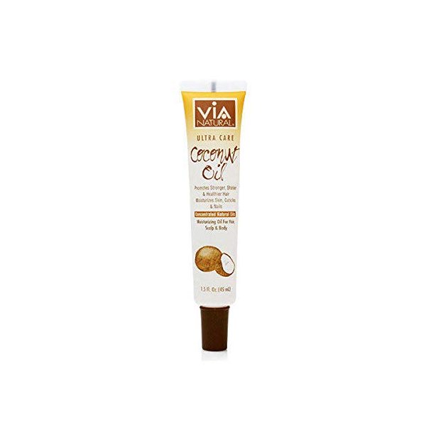 Via Natural Ultra Care Coconut Oil [Concentrated Natural Oil] 1.5 Oz,Pack of 2