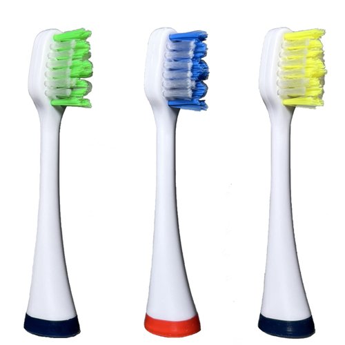 Replacement Heads Compatible with Smile Bright Store Platinum Sonic Electric Toothbrush, Soft Bristles Replacement Brush Heads (3 Pack)