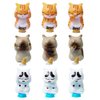 Kayzyue 9 Pcs Realistic Cat Figure Mini Cute Cat Characters Miniature Educational Figures Kitten Distressed Cats Easter Eggs Cake Topper Christmas Birthday Gift for Cat Lover