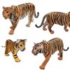 Gemini&Genius Tiger Figurine Toys, Safari Animal Action Figures, 3 Pcs Wildlife Animal Toys-3-6 Inches Length-Great for Kids Gift, Party Favors, Treasure Box Prizes, Goodie Bag Fillers or Cake Toppers