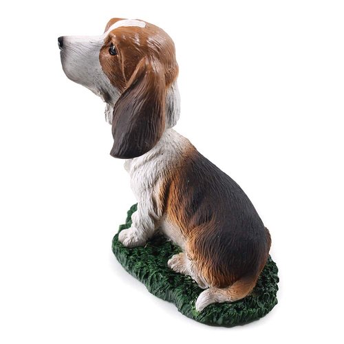 Animal Den Basset Hound Dog Bobblehead Figure for Car Dash Desk Fun Accessory