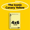 Post-it Super Sticky Notes, 4x6 in, 5 Pads, 2x the Sticking Power, Canary Yellow, Recyclable