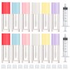 2.5ml 12 PCS Empty Lip Gloss Tubes with Wand Lip Gloss Containers Cute 0.08oz Clear Refillable Lipgloss Making Supplies Kit for DIY Makeup+ 2pcs Syringes