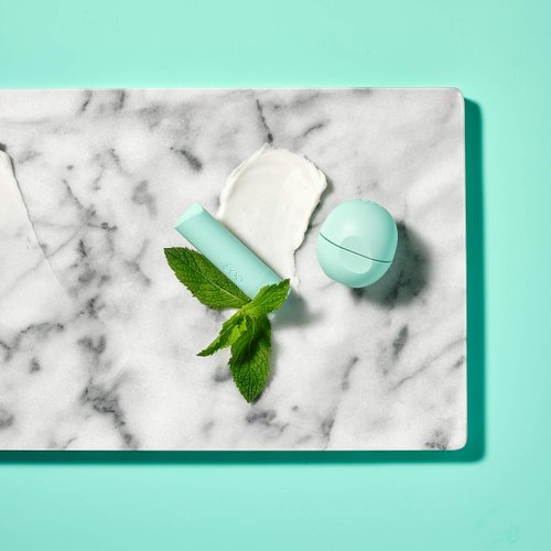 eos 100% Natural & Organic Lip Balm- Sweet Mint, Dermatologist Recommended, All-Day Moisture Lip Care, 0.39 oz, Stick & Sphere