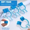 16 Pcs Nose Bleed Stopper Plastic Foam Nosebleed Plugs Swimming Nose Clip for Kids Adults in Emergency Accidents(Blue)