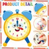 WATINC Telling Time Learning Clock Craft - 28Pcs DIY Learning to Tell Time Clock Gift Craft for Kids with Number Stickers, Back to School Teaching Time Practice Clock for School Classroom Fun Activity
