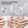 SAGEBIO Nail Art Stamper Clear Silicone Nails Stamping Jelly with Scraper Transparent Visible Body DIY Manicure Nail Art Tool A
