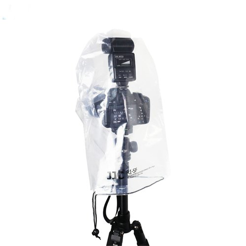 2 Pack Camera Lens Rain Cover Raincoat with Flash Clear Dust Proof Sleeve Protection for Canon EOS 4000D 1200D 90D 80D 77D 70D 5D 6D 7D Mark II R10 R7 R5 R6 Rp R Rebel T8i T7i T7 T6i SL3 SX70 SX60 HS