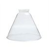Permo Lighting Fixture Replacement Funnel Flared Clear Glass Shade