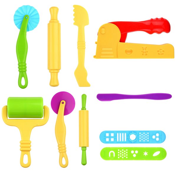 Kare & Kind Set of 10 pcs Smart Dough Tools Kit with Extruder Machine/Dough Tools (Extruder + Dough Tools)