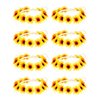 WILLBOND 8 Pieces Sunflower Crown Hair Wreath Daisy Flower Headbands Hippie Headbands Adjustable Floral Bridal Headpiece for Hippie Party Wedding Festivals Photo Props
