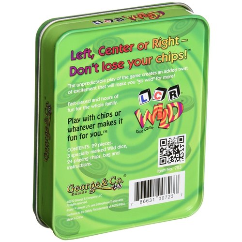 George and Company GEO0723 LCR (R) Wild Dice Game