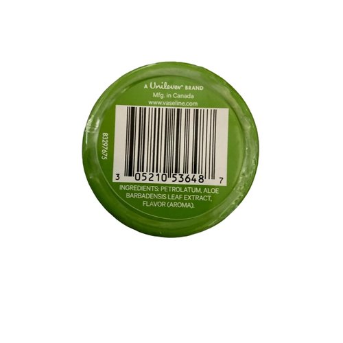 Vaseline Lip Therapy with Aloe Vera, Petroleum Jelly, Pocket Size, .7 oz (Pack of 2)