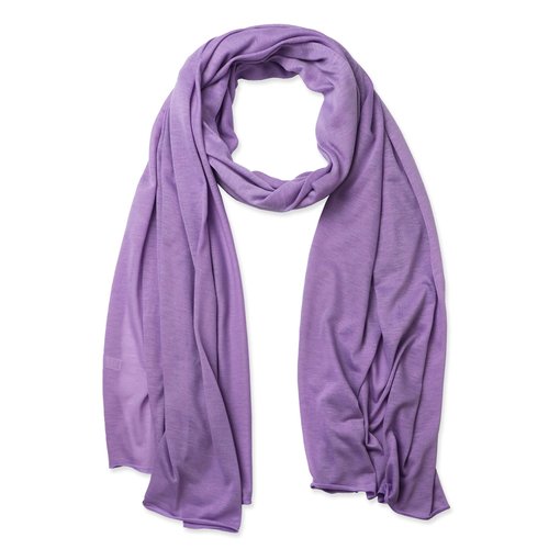 vabovin Head Wrap for Black Women, Long Stretch Jersey Turban Headband Breathable Headscarf Soft Hair Scarf (Light Purple)