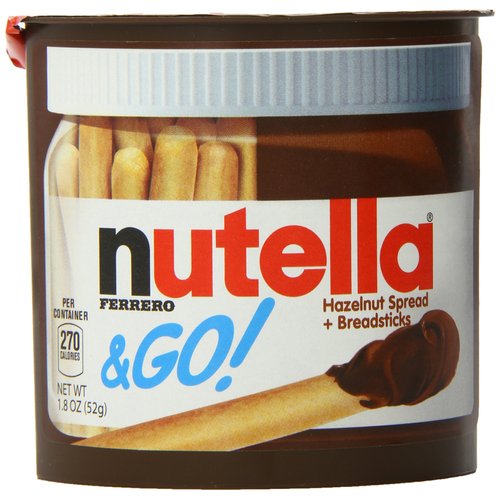 Nutella Ferrero Go Hazelnut Spread and Breadsticks, 12 packs- 22 Ounce