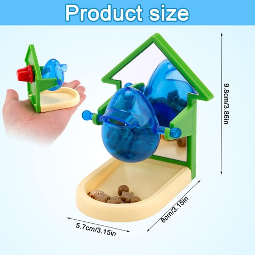 Rat Enrichment Toys, Rat Foraging Toys for Pet Rats Interactive Foraging Toys Intelligence Growth Rat Cage Puzzle Toy Treat Dispensing Slow Feeder for Rat Bird Parakeet Cockatiel Conure (House)