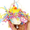 Bonka Bird Toys 1660 Ducky Basket 5.75" x 2.25", Small Parrot Chew Forage Preen Cage Toy, Parrotlet, Lories, Budgie, and Similar