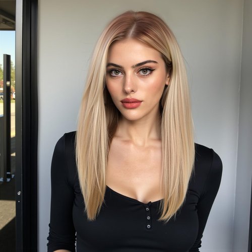Getshow Blonde Bob Wigs for Women 13 * 6 Lace Front Wig Middle Part