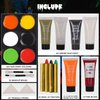 Halloween Family Makeup Kit, All-in-one Easy On & Easy Off set for Halloween Party Supplies, Halloween Cosplay, Face Paint & Body Paint, Halloween Costume Makeup, Zombie Cosplay