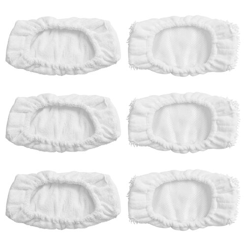 Ximoon Reusable Mop Pads Replacement Washable Mop Head for Oreck Steamer Mop - 6 Pack