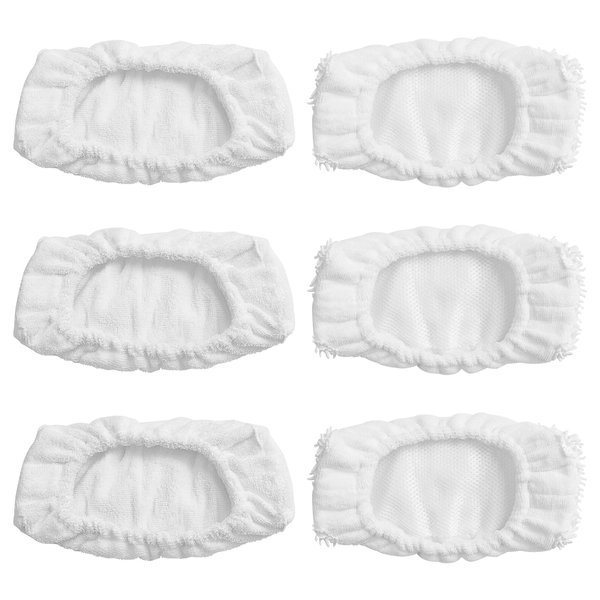 Ximoon Reusable Mop Pads Replacement Washable Mop Head for Oreck Steamer Mop - 6 Pack