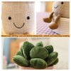 XZJMY 1Pack Succulents Plush Toy,Potted Plant Stuffed Plush Pillow Decoration,Cute Plants Plush Toy, Plush Toy Gift for Kids Girls (Khaki,Succulents)