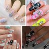 KACHIMOO 55pcs Silver Star Nail Charms Star Charms for Acrylic Nails 3D Stars Nail Gems 3D Alloy Nail Art Charms Y2K Nail Rhinestones Nail Supplies for Women and Girls Nail Design(9 Styles)