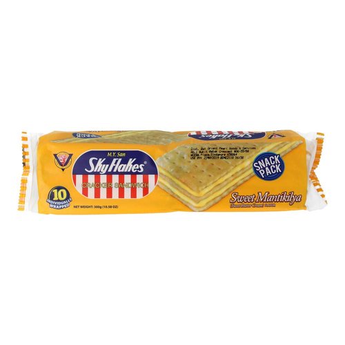 M.Y. San Cracker Sandwich Sweet Mantikilya (Sweet Butter Cream) Flavor, 300g (10.58 oz) 10 Pack