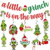 Christmas Baby Shower Decorations Christmas Baby Shower Banner with Christmas Hanging Decorations for Baby Shower Whoville Christmas Decorations Christmas Baby Shower Party Supplies