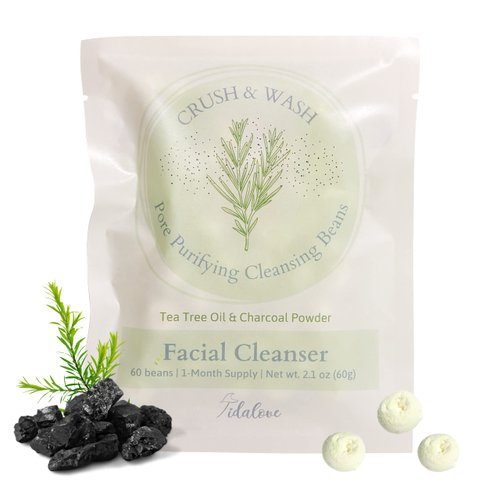 Tidalove Daily 3 in 1 Facial Cleanser, Exfoliator and Wash-off Mask, Vegan, Cruelty Free, Plastic...