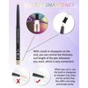 Colored Glitter Eyeliner Pencil, Chameleon Matte Metallic Eyeliner Pen Eyeshadow, Shimmer Retractable Eyeliner Waterproof Smudgeproof Longlasting, Highlighter Gel Eye Liner with Sharpener for Women-03