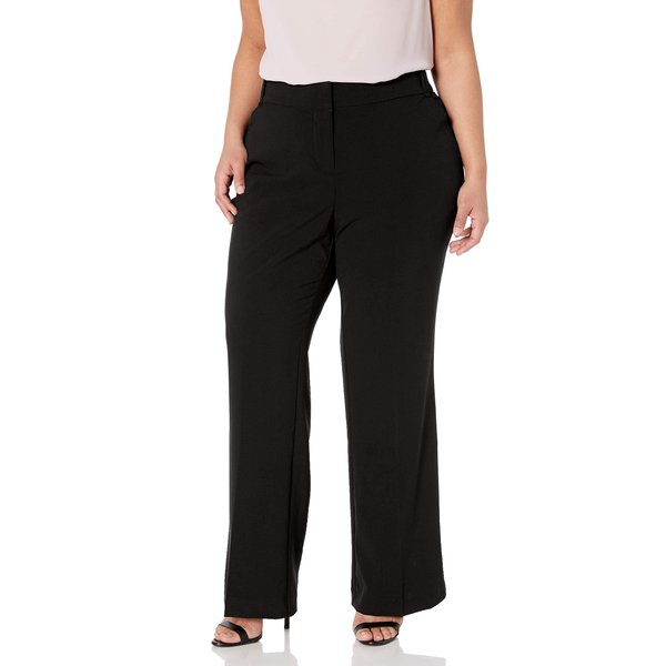 Briggs New York womens Women's Perfect Fit Pants, Black, 20w Dress Pants, Black, 20 US