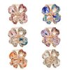 Yeshan Rhinestone and Crystal Metal Jaw Claw Hair Clip,Small Butterfly Design Barrettes for Women,pack of 6.