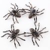 4 PCS Realistic Spider Figures, Gawertoy Giant Spider Action Models Plastic Animal Fake Spider Toys Educational Learning Toys Birthday Gift April Fools' Day Halloween Prank Props Christmas Party Favor