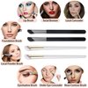 Angled Foundation Brush & Mini Concealer Blending Brush Nose Contour Brush, Under Eye Concealer Brush, Bronzer Highlighting Brush, Shadow Brush, Premium Synthetic Eye Makeup Brushes for Face (4Pcs)
